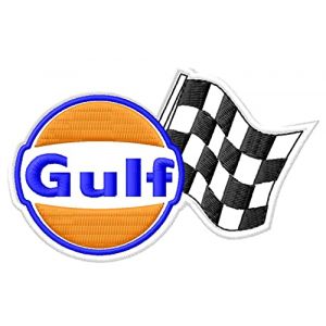 Masterpatch Patch Écusson Drapeau pour Fan Gul Racing 10,20 cm x 5,70 cm Thermocollant Emblème Racing (Masterpatch, neuf)