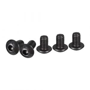 DTGN M4-0.7x6mm Vis à Tête Cylindrique à Six Pans Creux 50 Pièces Convient pour les Machines Acier au Carbone Oxyde Noir Fixations à Filetage Complet à Entraînement Hexagonal (Dtgn, neuf)
