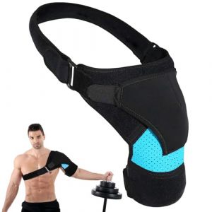 Épaulière réglable, support en néoprène respirant pour la stabilité et le soulagement de la douleur en cas de blessures à l'épaule gauche/droite, hommes/femmes pour les blessures sportives, épaules (XULAI LIMITED, neuf)