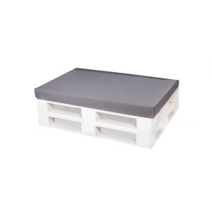 Coussins pour palettes, coussins pour bancs, grand coussin de sol, coussin de sol pour enfants, coussins de chaise, coussins de garding (120_x_80_cm, gris) (setgarden, neuf)