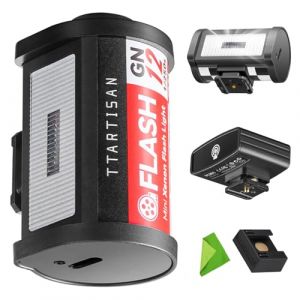 TTARTISAN M01 Mini Flash Speedlite avec déclencheur sans Fil J01, portée 3m, GN12, 5600K ± 200K, Batterie intégrée, 4 Niveaux de Puissance, Griffe Porte-Accessoire pour Canon, Fuji, Sony, Nikon (MoreShot, neuf)