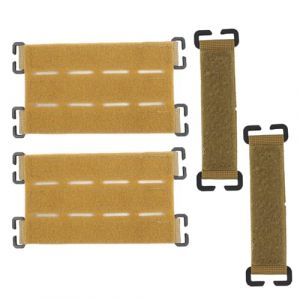 4 Pi&egrave;ces Patchs Tactiques Molle, Boucle Molle Panneau, Conseil Tactique Patches, Accessoires de Sac &agrave; Dos Tactique, &Eacute;cusson Tactique Pour Sacs &agrave; Dos Et Gilets Tactiques d'Ext&eacute;rieur (Kaki) (Mrcqdbb, neuf)