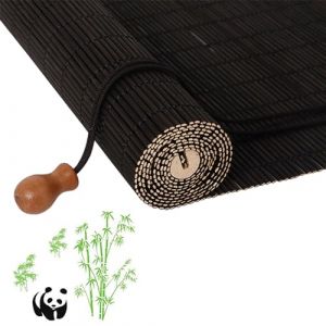 JSDMBD sur Mesure Store Venitien Store Bambou Exterieur Store Occultant Fenetre Tissé à La Main Facile à Installer Convient pour Une Utilisation Intérieure Et Extérieure A+Black (LXXDSDDM, neuf)