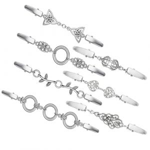 JSTHHTT 7 Pi&egrave;ces Clip R&eacute;tro, Pulls Vintage, Ch&acirc;le Clip en Argent, Broche R&eacute;tro Cardigan, pour Femmes Filles, Cardigans, Capes, Robes et Chemises (VESMELORASE, neuf)
