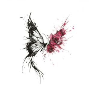 Tatouage Ephemere Tatouages Temporaires Pi&egrave;ce De Style Chinois, Motif Papillon, Rose, Lune, Imperm&eacute;able, Longue Dur&eacute;e, Pour Femme, Petite Image, Grande Image, Autocollant, Faux Tatouage (ZhouKouShiXinRuiJianSheGongChengYouXianGongSi, neuf)