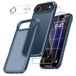 FLLAO 4 en 1 Coque pour iPhone air avec 2 Verre Tremp&eacute; et 1 Cam&eacute;ra Protecteur, [Coussin d'air Int&eacute;gr&eacute;] Antichoc Antirayures Bumper Protection Housse pour iPhone air 6,5", Bleu Ciel (YeMe, neuf)