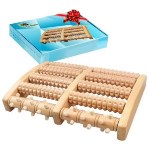 Rouleau de Massage Pieds, Massage Pieds en Bois Soulagement Fasciitis Plantaire, Reflexologie Plantaire pour Relaxation de Acupression (Shunny Store, neuf)