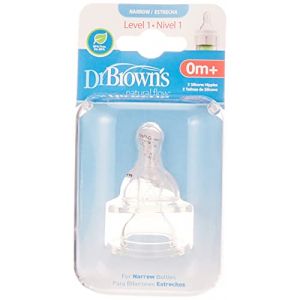 Lot de 2 t&eacute;tines &agrave; col &eacute;troit niveau 1 (BabyExpert, neuf)