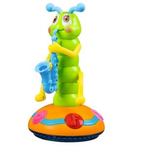 Jouet Saxophone Chenille dansante Jouet avec Musique et lumi&egrave;re Chenille sensorielle pour b&eacute;b&eacute; &eacute;vitement d'obstacles (luoheyuanmaoshangmaoyouxiangongsi, neuf)