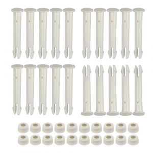 Zueyen Lot de 20 goupilles de Joint de Piscine en Plastique et Joints en Caoutchouc pour piscines Hors Sol Intex de 33 à 61 cm - Cadre métallique Rond et rectangulaire (SXSJHGSDG, neuf)