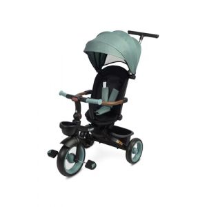 TOYZ - Tricycle Évolutif pour Enfants Saber - Vélo à 3 Roues pour Garçons et Filles - Tricycle avec Canne Parentale - Vélo Enfant avec Dossier et Ceinture de Sécurité - 51x104x101 cm - Bleu Ciel (IKS 2 Group, neuf)