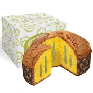 Fougasse Artisanale au Pistache 750g, P&acirc;tisserie Fraccaro 1932, Garnie de Cr&egrave;me au Pistache, P&acirc;te avec Levain Naturel, Moelleuse et Parfum&eacute;e, Fabriqu&eacute;e en Italie (Fraccaro Spumadoro Boutique, neuf)