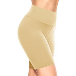 TNNZEET Short Cycliste Femme &Eacute;t&eacute; &agrave; Taille Haute,Short de Sport Femme Legging Court Short pour Gym,Sports,Couleur Chair,XXL (Jilun, neuf)