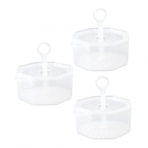 VICASKY Lot de 3 Tasses &agrave; Bulles Transparentes en Pp 250 Ml Amovibles Mousse Fine Nettoyant Visage Portable pour Femmes Usage Voyage (Micanties, neuf)