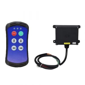 Interrupteur &agrave; Bouton Poussoir Pour Grue T&eacute;l&eacute;commande Sans Fil &Agrave; 4 Boutons For Grue Industrielle, Contr&ocirc;leur De Camion Hydraulique, T&eacute;l&eacute;commande Radio For Hayon &Eacute;l&eacute;vateur(Blue,1T 1R_DC 12-24V) (Unzerbrechliche Bindungen, neuf)