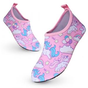 YloveM Chaussures Aquatiques pour Enfant Filles Garçons Séchage Rapide Chaussures de Plage pour Enfants Antidérapantes Piscine Surf Jardin Piscine de Plage (GTEU-Direct, neuf)