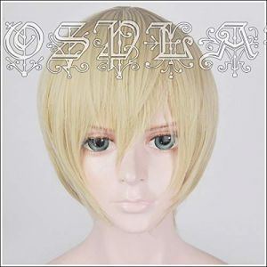 Détective anime conan ， case fermée furuya rei rei perruques blondes blondes à cheveux synthétiques résistants à la chaleur blonde coiffure + casquette de perruque (Muchenjiamaoyidian, neuf)