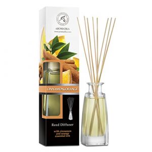 Diffuseur Parfum&eacute; Cannelle & Orange avec Huiles Essentielles 100ml - B&acirc;tonnets de Parfum - Parfum Ambiance - Desodorisant Maison - Diffuseur &agrave; Roseaux (AROMATIKA trust the power of nature, neuf)