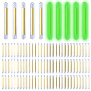 KSJEHW Baton Lumineux, 100 Stück Baton Lumineux Fluorescent, Glow Sticks, Flotteur Lumineux, Peche Accessoires, Durable, Lumineux, Für Peche Nocturne, 4.5mm (wangwenqingouzhoudianpu, neuf)