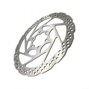 Frein &agrave; disque en acier inoxydable de 160 mm avec 6 trous pour scooter Kukirin G2 pour contr&ocirc;le de la chaleur et s&eacute;curit&eacute; des freins (1 pi&egrave;ce, blanc) (CMSitore, neuf)