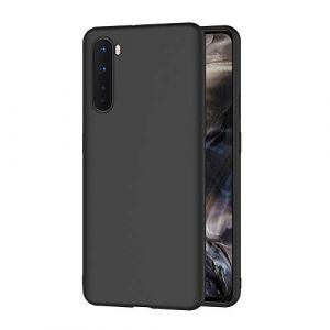 AICEK Coque Compatible OnePlus Nord, Noir Silicone Coque pour OnePlus Nord Housse OnePlus Nord Noir Silicone Etui Case (6,44 Pouces) (AICEK EU Store, neuf)