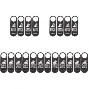 Operitacx 20 Pi&egrave;ces Panneau De Porte D'h&ocirc;tel Affichette De Porte Pour H&ocirc;tel Panneau De e Pvc De e En Pvc Cintre De Poign&eacute;es De e Double Face Cuir Ne Pas D&eacute;ranger Bureau (Kelly Mei, neuf)