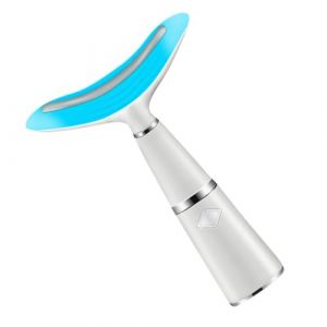 Beavorty 1 Ensemble protège-cou masseur neckpod neck massager massage nuque appareil de cou portable appareil anti-rides pour le cou décolleté plus mince abdos blanche (T Innovation·HX, neuf)