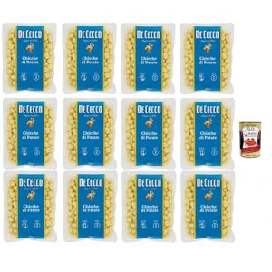 De Cecco &ndash; Chicche di Patate, Italian Gnocchi, Mini Gnocchi de Pommes de Terre, Pr&ecirc;ts en 2 Minutes &ndash; 12x 500 g + Italian Gourmet polpa 400g (Italiaen Gourmet UK Ltd, neuf)
