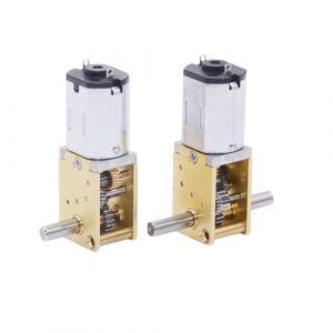 Moteur &agrave; engrenages enti&egrave;rement m&eacute;talliques N20, 1 pi&egrave;ce, CC 3V-12V, 4-381 tr/min, faible vitesse et couple &eacute;lev&eacute;, double axe, r&eacute;ducteur vis sans fin(C 13RPM-53RPM,Dual Shaft) (huizhilanxin home, neuf)