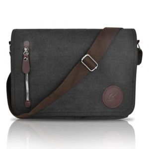 Focenat Besace Homme en Toile, 14 pouces Hommes Sacs d'&eacute;paule Sac Bandouli&egrave;re R&eacute;tro, Sacoche Homme Bandouliere, Besace pour Voyage Loisir Bureau Quotidien, Sac &agrave; Bandouli&egrave;re en Toile pour Hommes (MARI GLOBALNEXT S.R.L., neuf)