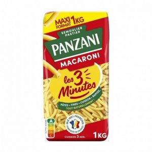 PANZANI | Panzani Macaroni Cuisson Rapide 3 Min 1Kg | Lot De (3) | livraison offerte (A TA PORTE, neuf)