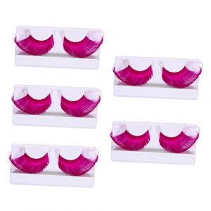 TOPPERFUN 5paires Faux Cils Pour Femmes Cils Longs Et Artificiels Maquillage Halloween Faux &Eacute;pais (Linuya, neuf)