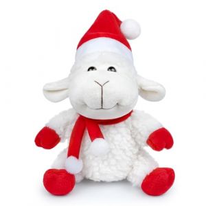 Tiny Heart Jouet en Peluche Mouton De NoëL Douce pour Enfants Mouton De NoëL Blanc in Jouet en Peluche Mouton De NoëL Mignonne Simulation SéRie Vie Marine Animal en Peluche （Position Assise） (Tiny Heart EU Shop, neuf)