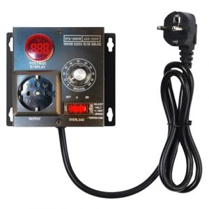 HOVCEH Variateur de Vitesse pour Moteur 220V, SCR R&eacute;gulateur de Tension 220V 4000W, R&eacute;gulateur de Puissance 220V, Contr&ocirc;leur de Vitesse du Moteur, Variateur de Vitesse pour Ventilateur (FMKJEU, neuf)