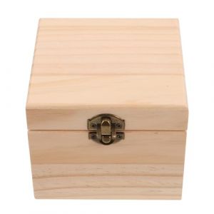 STOBAZA Bo&icirc;te en Bois 16 Compartiments pour Huiles Essentielles 10 Ml &ndash; Organisateur Compact pour Rangement Aromath&eacute;rapie et Vernis &agrave; Ongles &ndash; Coffret de Voyage Pratique et S&eacute;curis&eacute; (Vitong, neuf)