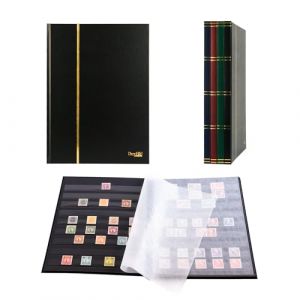 Album pour timbres, 16 pages, int&eacute;rieur noir (couv. noir) (Prophila Handelsgesellschaft mbH, neuf)