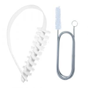 TAIHOBO 2 Pi&egrave;ces Brosse de Nettoyage pour Machine &agrave; Laver &agrave; Tambour, Brosse de Nettoyage R&eacute;frig&eacute;rateur, 155cm Brosses de Nettoyage Flexible, pour Climatiseur Radiateur et Salle de Bain (TaiHongBo, neuf)