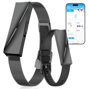 iSo Tech Smart Fashion Bracelet Connect&eacute; sans &Eacute;cran, Smartwatch Fitness Tracker avec Suivi 24/7 Activit&eacute;, Sommeil & Fr&eacute;quence Cardiaque, Modes Multisports, Autonomie 15 Jours IP68 (Noir) (IEDAU International GmbH, neuf)