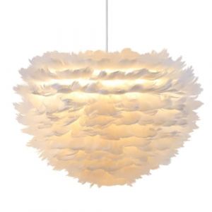 30 cm plafond lampe lustre abat-jour pliable moderne mode plume plafonnier pour salon chambre porche bar restaurant h&ocirc;tel (Yoouu, neuf)
