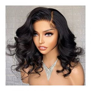 Perruque De Cheveux Humains 360° 33 X 10 Cm, Perruque Courte Ondulée Pré-Épilée 5 X 5 X 1 T Avec Cheveux De Bébé, 20,3 À 35,6 Cm, Perruque Courte Ondulée Bouclée Pour Femme, Perruque Grise Pour Femme (ydxdsp, neuf)
