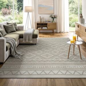 the carpet Calgary &ndash; Tapis d&rsquo;int&eacute;rieur Durable, Facile &agrave; Nettoyer, id&eacute;al pour Salon, Chambre, Cuisine ou entr&eacute;e, &eacute;galement adapt&eacute; &agrave; l&rsquo;ext&eacute;rieur - Beige - 300 x 400 cm (the carpet, neuf)