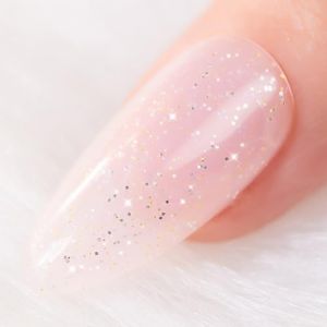 BURANO Vernis &agrave; ongles UV, base coat, rose nude rose scintillant, vernis diamant Jelly pour ongles Soak Off (NU1) (BURANO Direct, neuf)