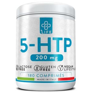 5HTP 1000 mg Extrait de Griffonia Titré à 20% PiùLife 180 Comprimés 2 Par Jour, Bonne Humeur, Anxiété Stress Stop, Précurseur De La Serotonine et Melatonine, Relaxation Naturelle Pour Mieux Dormir (Vitaminstore, neuf)