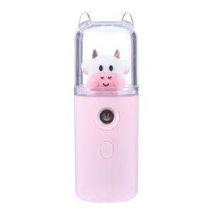 PRETYZOOM Petit Brumisateur Portable Rechargeable Humidificateur Visage Hydratant de Poche Design Mignon Cartoon Spray Frais pour Soins Peau Voyage et Quotidien (Coddle HSY, neuf)