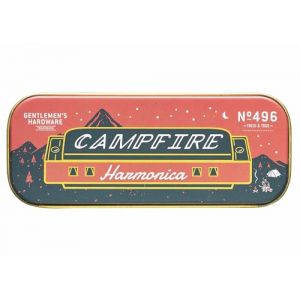 Gentlemen's Hardware Harmonica est une boîte cadeau en étain | Blues diatoniques, Country, Rock, musique folk avec feuille de chanson et boîte de rangement, 10 trous blues harp, feu de camp (Giftsfromhandpicked, neuf)