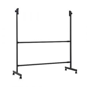 DLAZUM Support de Tableau effaçable à Sec Mobile Universel-Noir, chevalet en métal Portable sur Roues pour Tableau Blanc, Tableau Noir, Tableau Blanc interactif (There's a bright future for everyone, neuf)