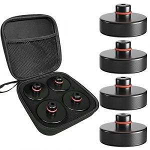 BANGTING 5 Pièces Tampon Cric Compatibles avec Model 3 / S/X/Y, 4 Support de Cric Tesla avec 1 Boîte de Rangement, Cale Levage Accessoires pour Véhicules (Bangting, neuf)