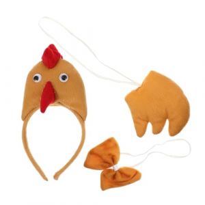 VALICLUD 1ensemble Costume Cosplay Animal Pour Gar&ccedil;on Fille Ensemble De De Poule Avec Et Queue Accessoires De F&ecirc;te Pour Halloween Et &Eacute;v&eacute;nements Th&eacute;matiques (Sudersana, neuf)