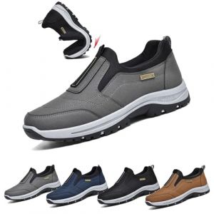 Chaussures Orthop&eacute;Diques Homme,Sneakers sans Lacets,Chaussures De Randonn&eacute;E Confortables,Chaussures Ortho Confort Homme,R&eacute;Sistant &agrave; l'usure Antid&eacute;Rapant(Gray,44 EU/270mm) (COITROZR-FR, neuf)