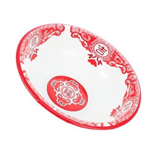 DIYEAH Bol &Eacute;mail Rouge Bassin &agrave; M&eacute;langer &Eacute;mail Saladier Ronds Empilable Et Facile &agrave; Nettoyer (Second Speed SS, neuf)